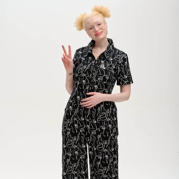 L.E. Ragan Boilersuit: ORGANIC COTTON - Janaki Print 22 - Picture 1 of 3